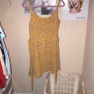 Yellow floral sundress